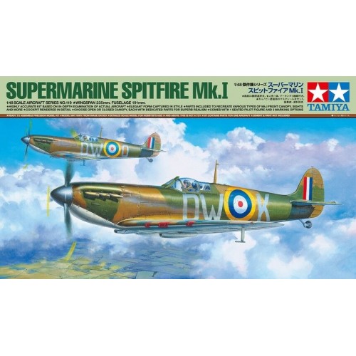 1/48 Tamiya Supermarine Spitfire Mk.I 61119 